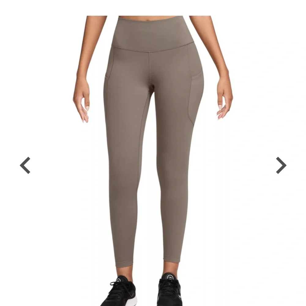 NWT Nike Women's One High-Waisted 7/8 Leggings with Pockets - Picture 4 of 5